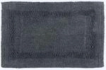 Homescapes Premium Badematte grau, Badvorleger 50x80 cm, Badteppich Baumwolle...