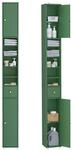 SoBuy Badezimmerschrank Hochschrank Schmal Badschrank f&uuml;r kleine B&auml;der mit