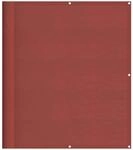 vidaXL Balkon-Sichtschutz Terrakotta 120x700 cm 100% Polyester-Oxford,