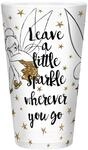 DISNEY - Large Glass - - Tinkerbell Gold - Glitter
