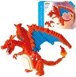 Bandai Nanoblock - Pok&eacute;mon Charizard Mini-Figur - 860 Bausteine