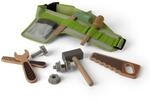 Dantoy Werkzeug G&uuml;rtel Set 11-teilig aus Holz &ndash; Kinderwerkzeug mit G&uuml;rtel in