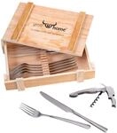 GR&Auml;WE Tafelbesteck Set Serie Sylt, Besteckset f&uuml;r 6 Personen, 6 Tafelmesser, 6