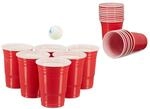 200 x Beer Pong Becher, stabiler Plastikbecher, Partybecher 16 oz, Trinkbecher