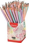 Maped - Graphitstifte HB #2 Black'Peps Pastell &ndash; Bleistifte aus Pastellholz mit