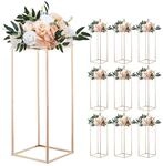 VEVOR Hochzeitsblumenst&auml;nder 250x250x600mm, 10er-Pack Blumenhocker, Blumenst&auml;nder
