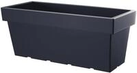 Spetebo XXL Pflanzk&uuml;bel eckig in anthrazit - 80 x 35 cm - Kunststoff Blumenk&uuml;bel