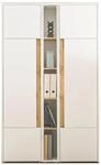 B&uuml;roschrank Aktenschrank in wei&szlig; und Wotan Eiche 2X Stauraumschrank und Regal...