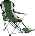 Kirkjub&oslash;ur&reg; Asgard gepolsterter Campingstuhl mit Getr&auml;nkehalter, Fu&szlig;teil,