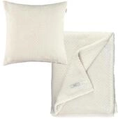 Esprit Premium Wohndecken-Set - Kuscheldecke 140x190cm + Kissenh&uuml;lle 45x45cm -