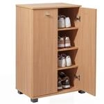 FineBuy Design Schuhschrank Buche Nimes modern Holz 12 Paar Schuhe 4 F&auml;cher 2