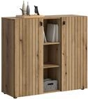 xonox.home &ndash; Schuhkommode Station 106x96x37 cm in Evoke Oak Nachbildung &ndash; Gro&szlig;er