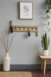 Heinz Hofmann 1012.N Wandgarderobe / Massivholz / Naturfarben / B. 60 x T. 8 x...