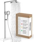 instmaier Cleo | Regendusche mit Armatur | Chrom/Wei&szlig; | Design Thermostat mit