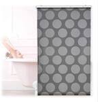 Relaxdays Duschrollo, 100x240 cm, Seilzugrollo f&uuml;r Dusche & Badewanne, Badrollo