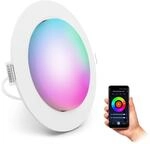 SSC-LUXon RX-3 Einbauspot LED flach inkl. LED GX53 kompatibel mit Alexa, Siri &