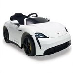 INJUSA Elektroauto Porsche Taycan 12 V, f&uuml;r Kinder von 2 bis 4 Jahren, Lichter,