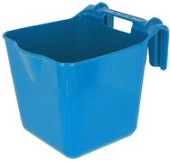 Kerbl Futtertrog HangOn, Futtereimer, Royalblau, 28x37x32cm, 13l, Kunststoff, zum