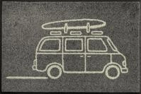 wash+Dry Fu&szlig;matte Keep it Simple Grey 40x60cm, innen und au&szlig;en, waschbar