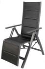 LINDER EXCLUSIV Gepolsterter Aluminium Relaxsessel Hochlehner Klappsessel...