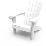 Keter Alpine Adirondack Chair, Outdoor Gartenstuhl aus Kunststoff mit