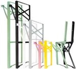 Natural Goods Berlin 2er Set Stehtisch Gestell klappbar (Schwarz, 105x43 cm) &ndash;
