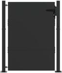 vidaXL Gartentor Schwarz 85 x 130 cm Pulverbeschichteter Stahl, Stylisches...