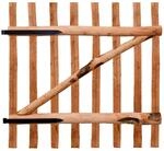 vidaXL Haselnuss Holz Impr&auml;gniert Zauntor 100x100cm Gartentor Staketenzaun Tor