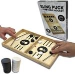 Tischfussball Slingpuckspiel - Tisch Hockey Brettspiel - Hochwertiges Sling Puck