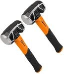 FRONTTOOL F&auml;ustel 2in1 - Doppelkopf Hammer mit 2 Schlagk&ouml;pfen 25cm / 1350g -