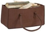 2 x Kaminholztasche aus Filz, tragbarer Feuerholzkorb, faltbarer Zeitungshalter