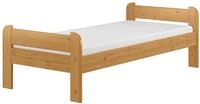 Erst-Holz&reg;Einzelbett 90x200 Kiefer Echtholz in Eicheton gebeizt mit w&auml;hlbarem