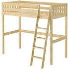 Erst-Holz&reg;Hochbett Kieferholzbett Stockbett 90x200 aus Kiefer mit w&auml;hlbarem