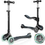 Nukido Kinderroller Roller Scooter Kinder - Dreirad-Roller mit Sitz - Leuchtendes
