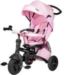 HyperMotion Kinderdreirad Tobi Velar mit Schubstange - Drehbarer Komfort-Sitz,