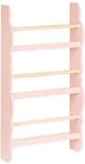 Wandregal H&auml;ngend Kiefer Holz MDF 3 Tier Kinderzimmer Pastell Rosa Rigolet