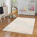 Pergamon Kinder Teppich Weich Kinderzimmer Softstar Kids Fantasy Bunt Rosa in 5