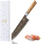 zayiko BlackMagma Damastmesser Kiritsuke I 21 cm Klinge aus Damaststahl mit...