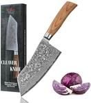 Wakoli EDIB Pro Chai Dao Messer, 17 cm Klinge aus Damaststahl mit VG10 Kern | 67