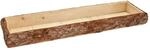 Holz Deko Tablett mit Rinde rechteckig gro&szlig; - 48 x 17 cm - Kerzentablett Natur...