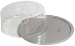 APS Tablett mit Haube &bdquo;Finesse &ndash; Hochwertiges Tablett aus rostfreiem Edelstahl