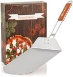 Mahlzeit Edelstahl Pizzaschieber mit Bambus Griff | 25,5 x 30,5 cm |...