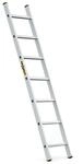 DRABEST PRO Serie Anlegeleiter Aluminium-Stufenleiter - 7 Stufen - mit Leiterhaken -