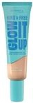 Rimmel London Kind & Free GLOW IT UP Moisturizing Foundation, 001, Fair Porcelain,