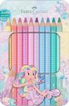 Faber-Castell - Buntstifte Set Jumbo Sparkle Pastell, 10 Farben