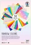 Ursus 7810001 - Fotokarton, Rainbow Colours, 50 Bl&auml;tter, ca. 23 x 33 cm, 300 g/m&sup2;,