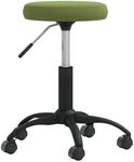 vidaXL Massagehocker mit Rollen Drehbar H&ouml;henverstellbar Rollhocker...