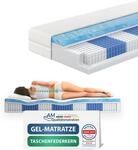 AM Qualit&auml;tsmatratzen Premium Gel-Taschenfederkernmatratze 160x200cm H2 24cm -...