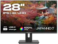 JapanNext Monitor 28 Zoll IPS 4K UHD HDR (3840x2160) | USB-C Power Delivery...
