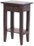 DESIGN DELIGHTS Rustikaler Vintage Telefontisch PLANTA | 52x34cm (HxB), Mahagoni